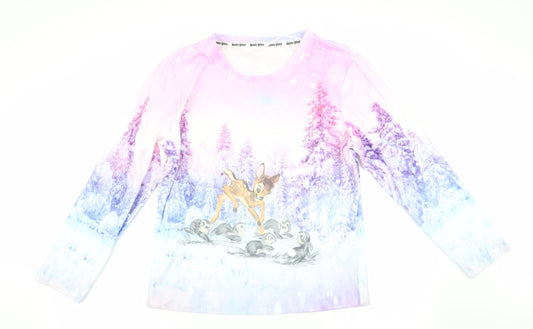 Angry Birds Womens Pink Animal Print   Pyjama Top   - Bambi