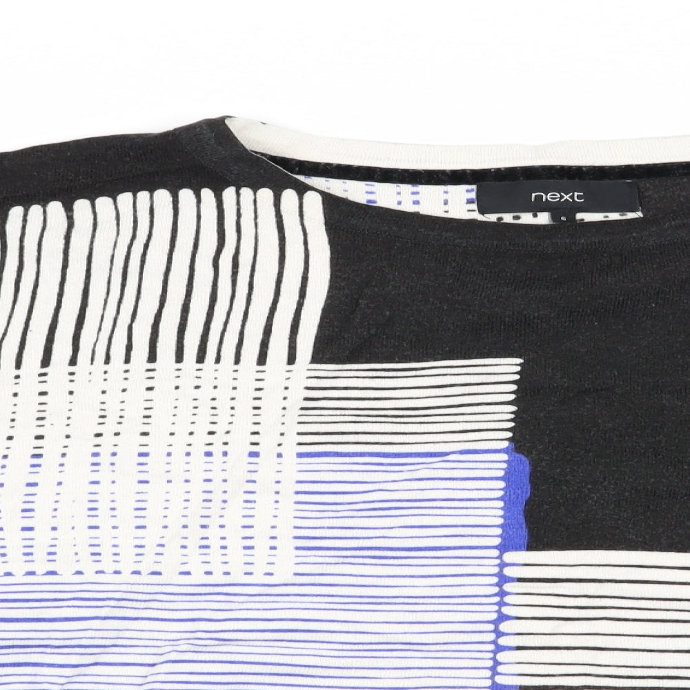 NEXT Womens Blue Check  Pullover Jumper Size 6