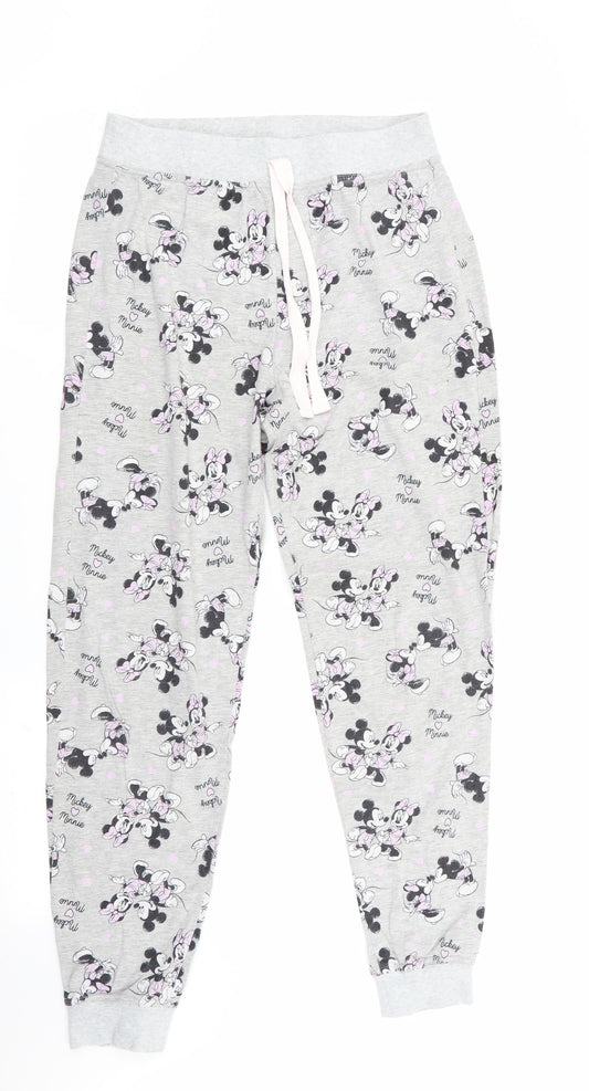 Preworn Womens Grey Animal Print   Pyjama Pants   - Mickey & Minnie Mouse