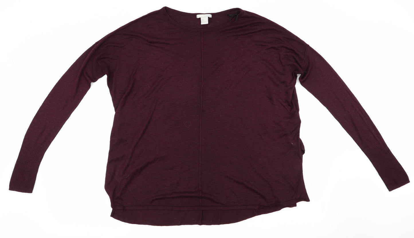 H&M Womens Purple   Pullover Jumper Size 12