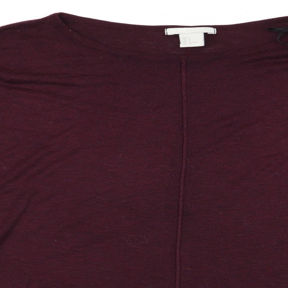 H&M Womens Purple   Pullover Jumper Size 12