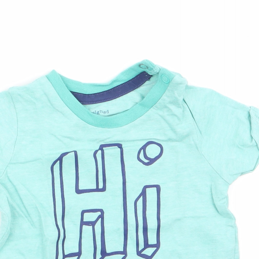 Florence and Fred Boys Green   Basic T-Shirt Size 3-6 Months