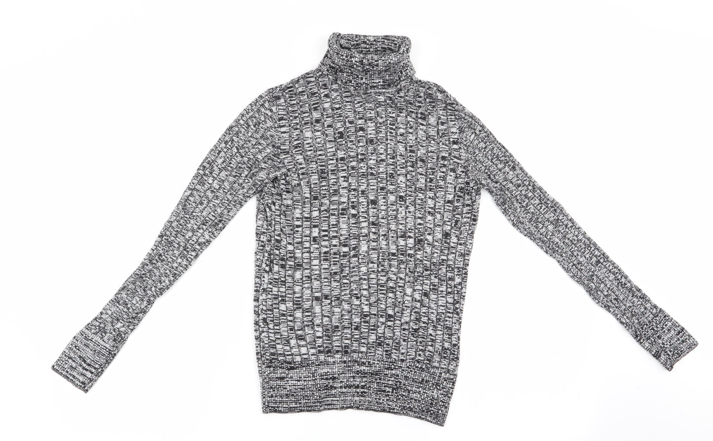 Florence and Fred Womens Black Houndstooth  Pullover Jumper Size 12