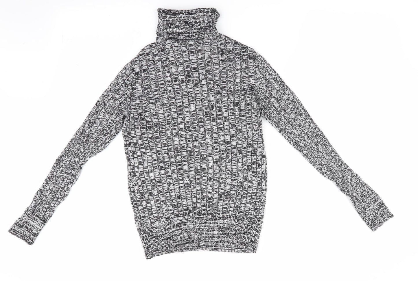 Florence and Fred Womens Black Houndstooth  Pullover Jumper Size 12