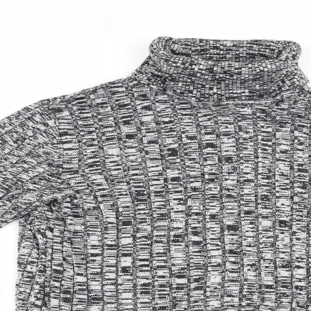 Florence and Fred Womens Black Houndstooth  Pullover Jumper Size 12