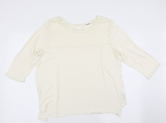 Preworn Womens Ivory   Tunic Blouse