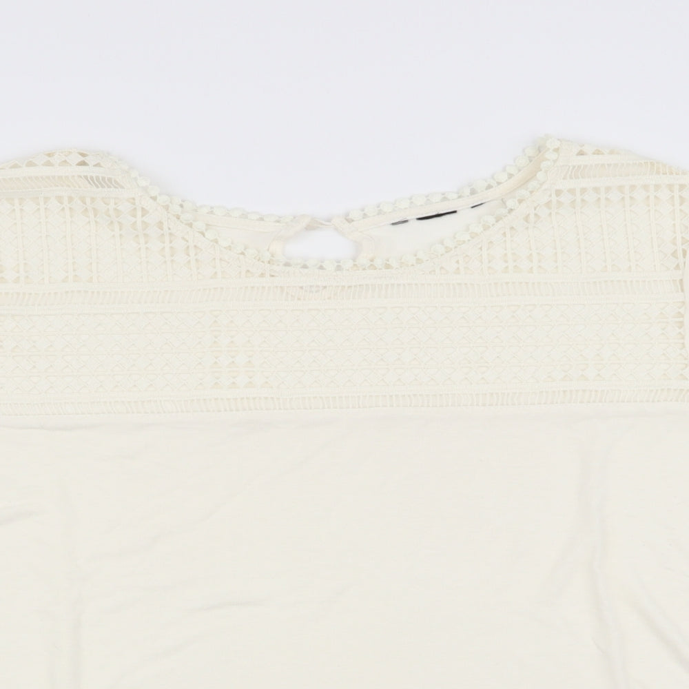 Preworn Womens Ivory   Tunic Blouse