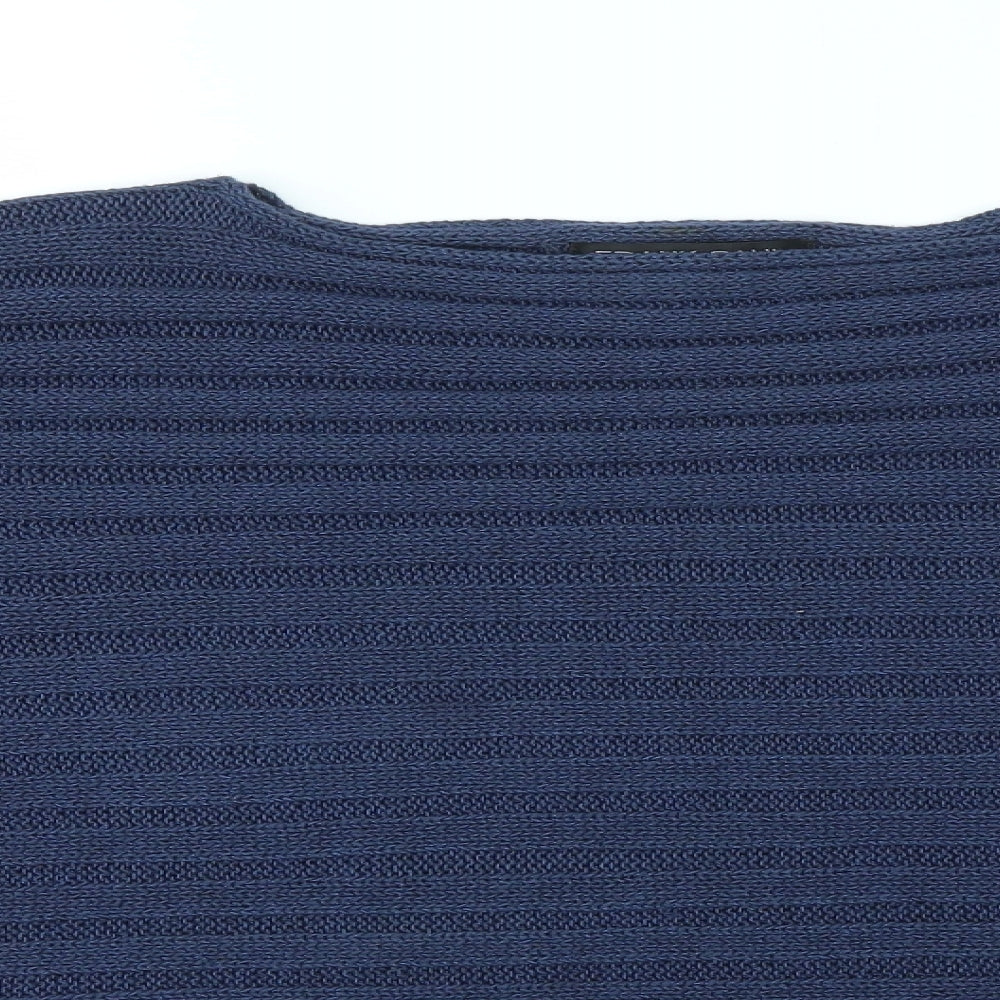 FRANK SAUL Womens Blue   Pullover Jumper Size M