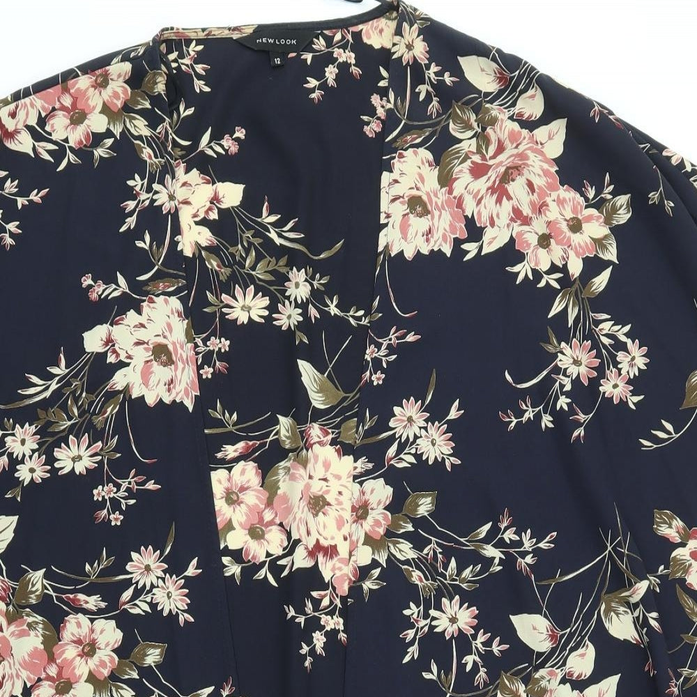 New Look Womens Multicoloured Floral  Cardigan Jumper Size 12