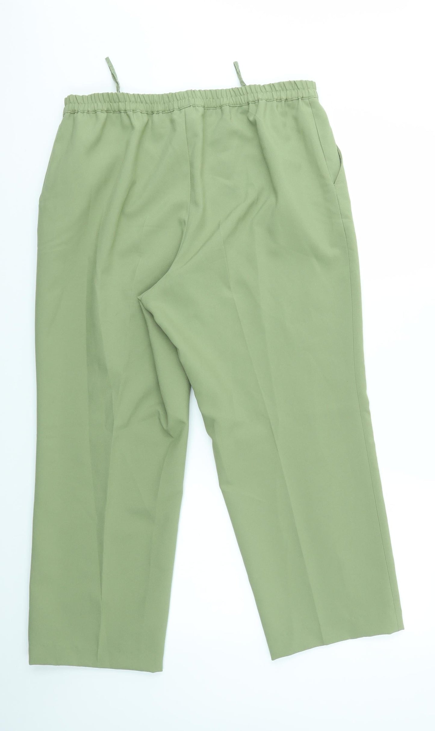 Preworn Womens Green   Trousers  Size 16 L25 in