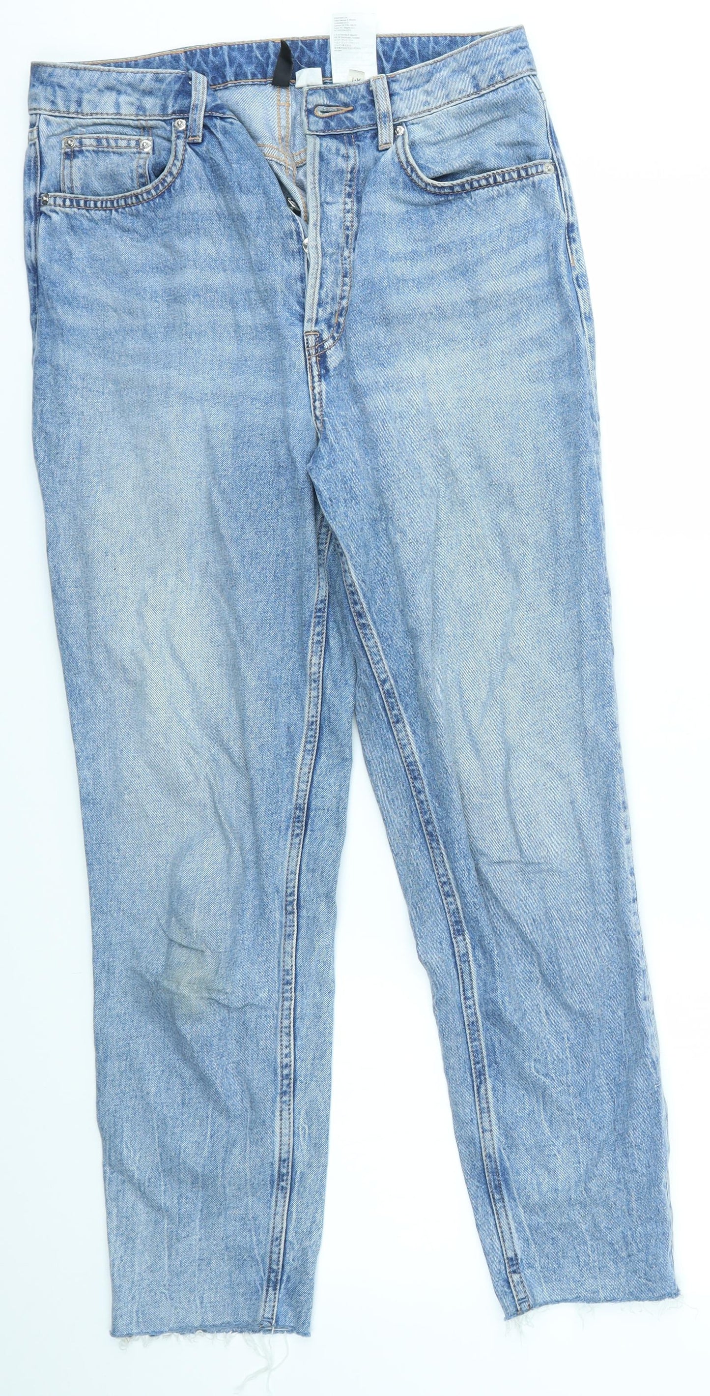 H&M Womens Blue   Straight Jeans Size 12 L27 in