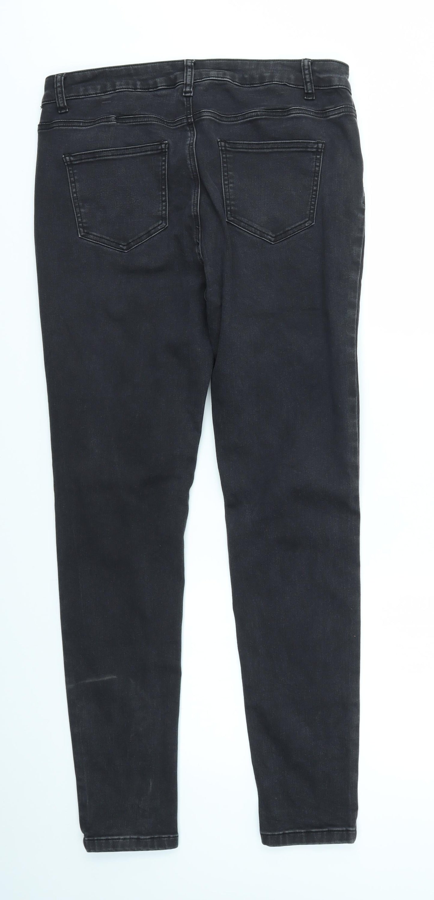 Golddigga Womens Grey   Skinny Jeans Size 16 L28 in