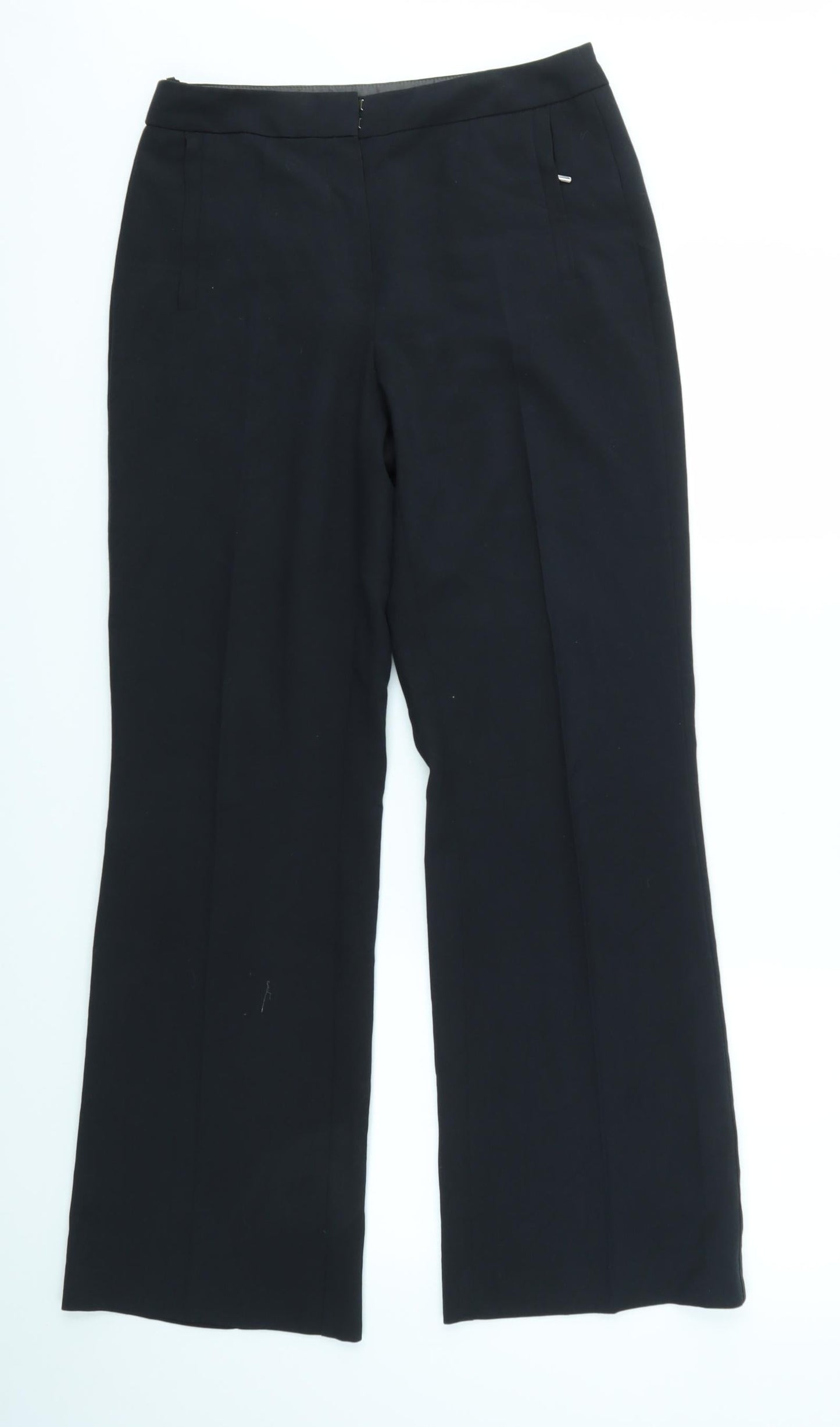 M&S Womens Black   Dress Pants Trousers Size 10 L30 in