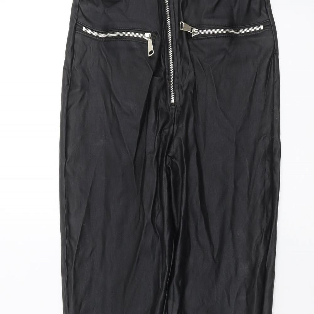 Boohoo Womens Black   Trousers  Size 6 L26 in