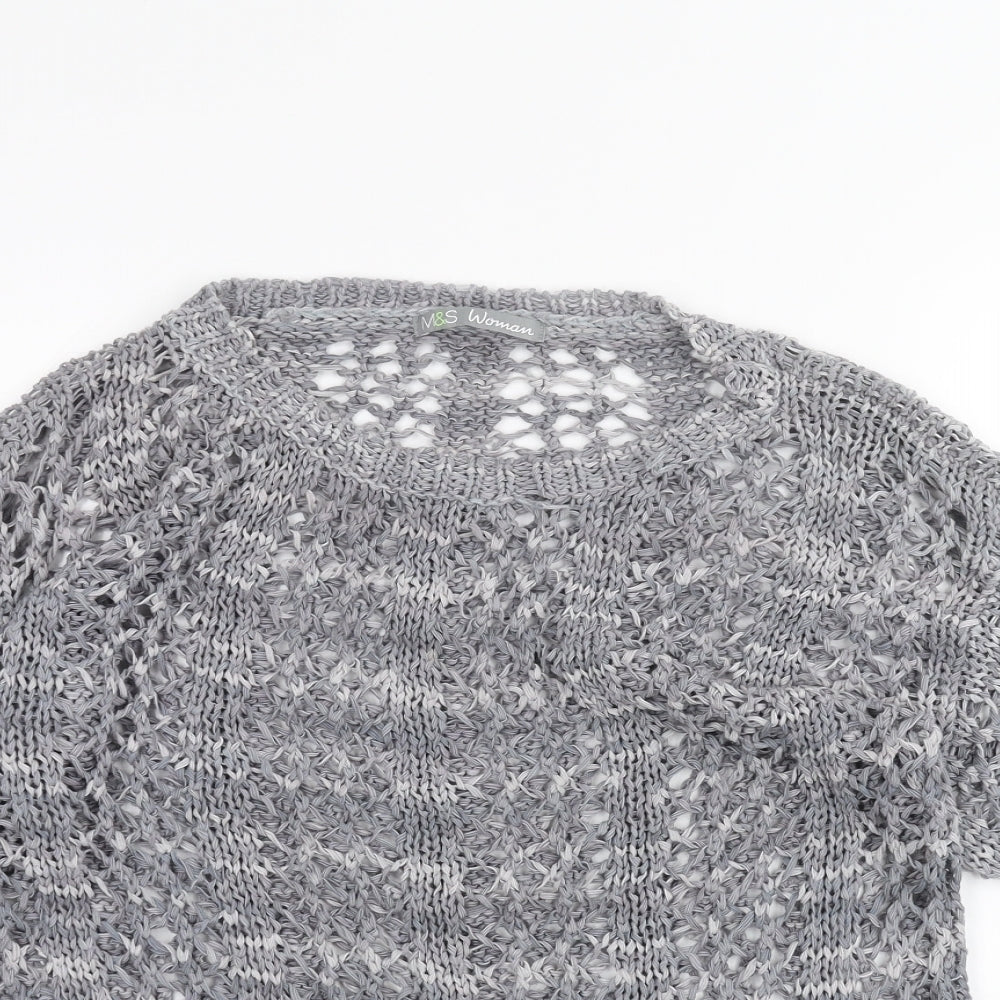 Marks and Spencer Womens Grey   Pullover Jumper Size 10
