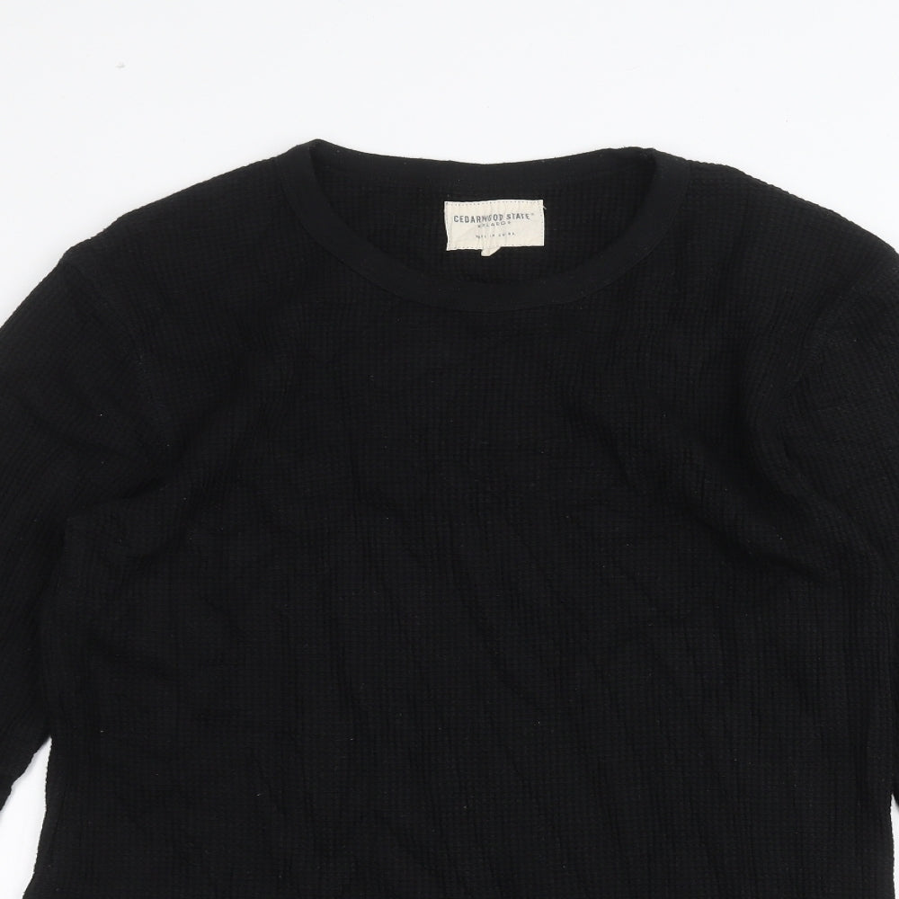 Cedar Wood State Womens Black   Pullover Jumper Size 2XL
