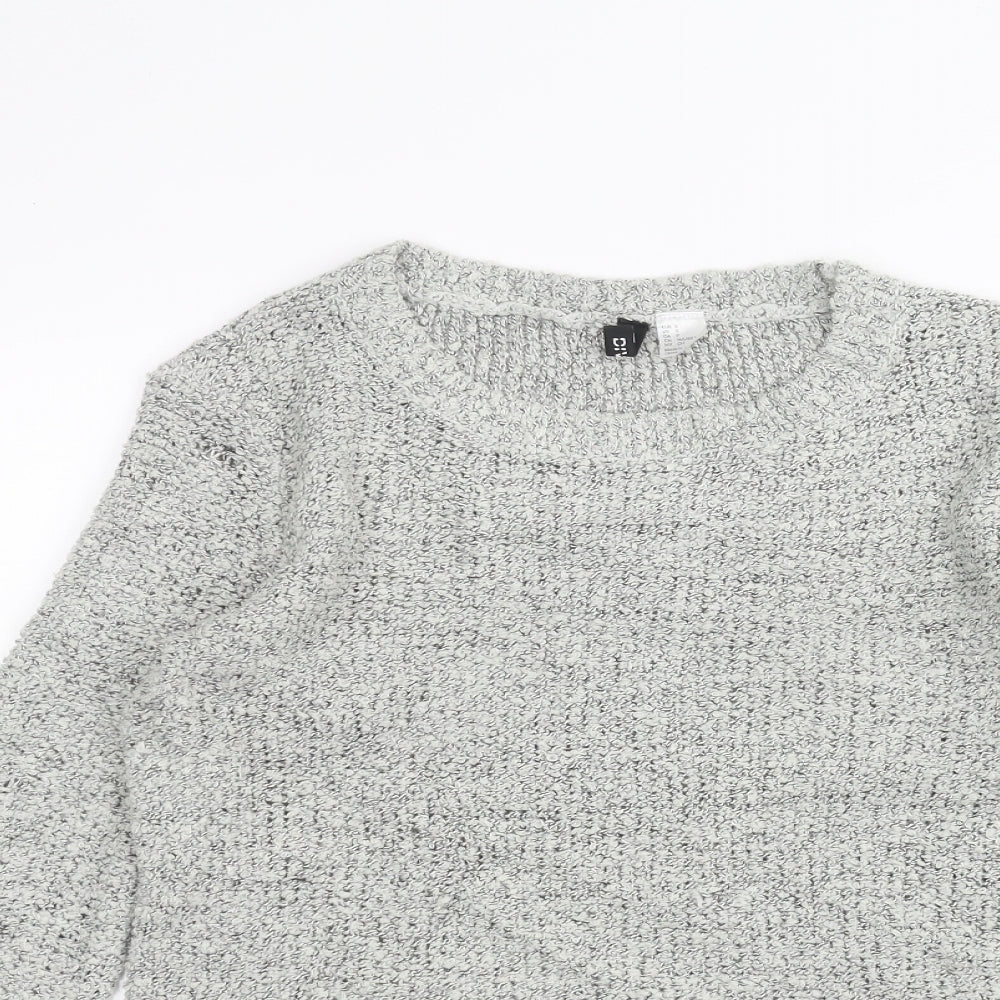 H&M Womens Grey   Pullover Jumper Size S