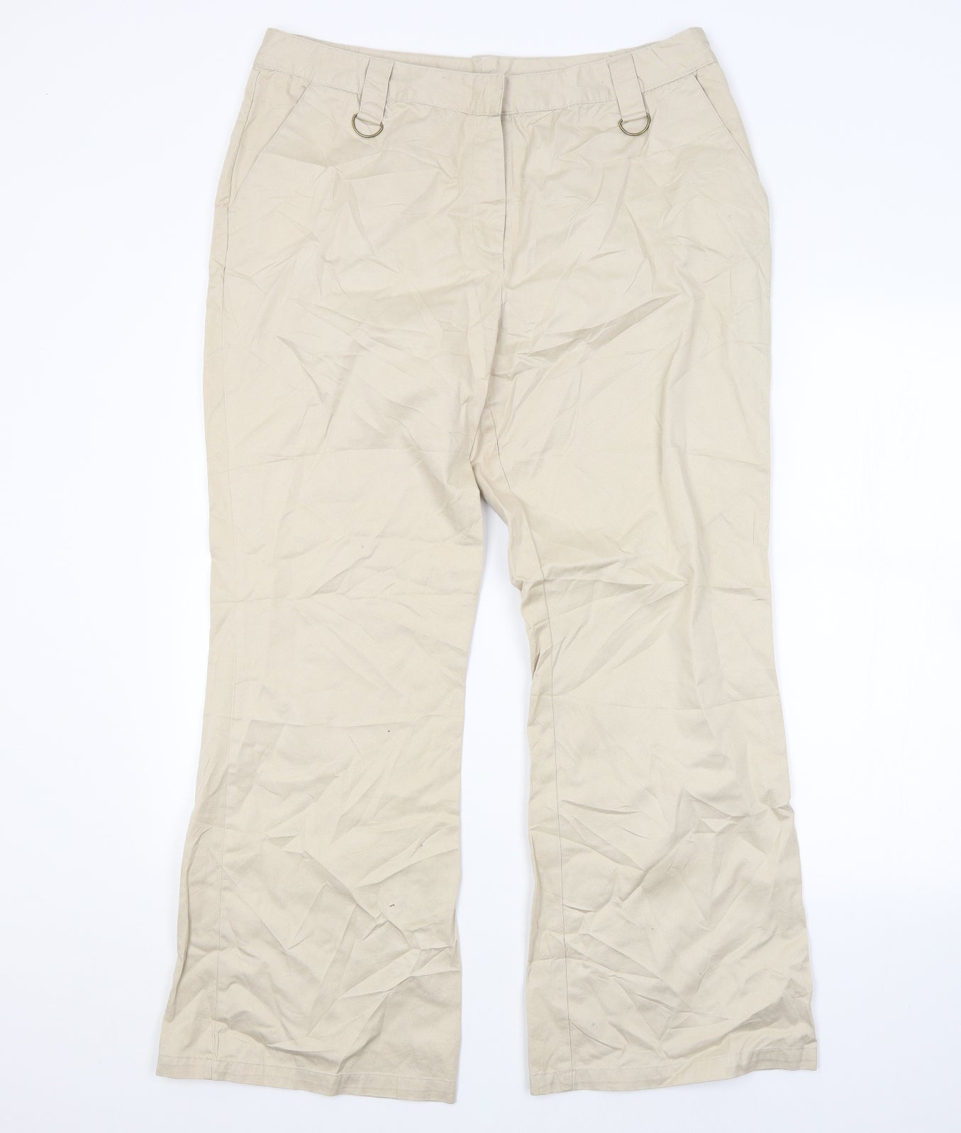 Papaya Womens Beige   Trousers  Size 16 L29 in