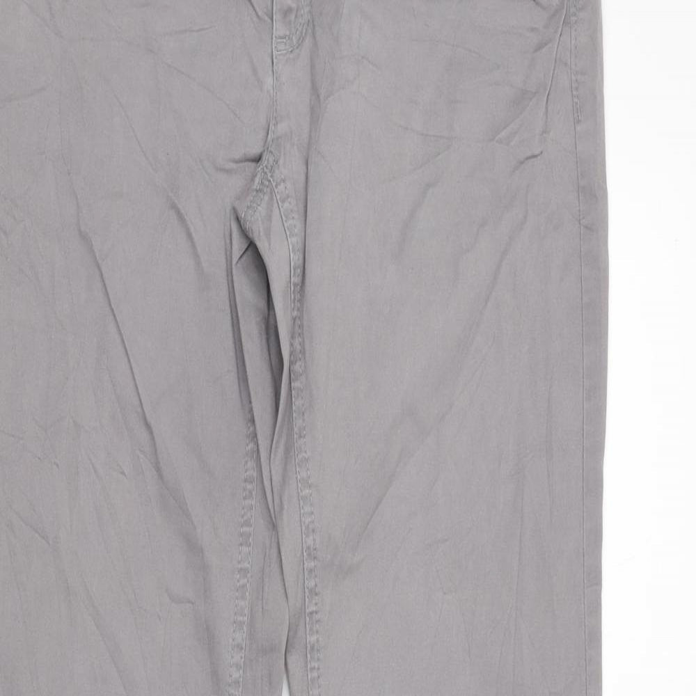 Preworn Womens Grey   Chino Trousers Size 8 L33 in