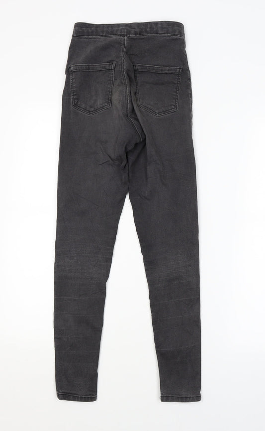 Topshop Womens Grey   Skinny Jeans Size 25 in L30 in