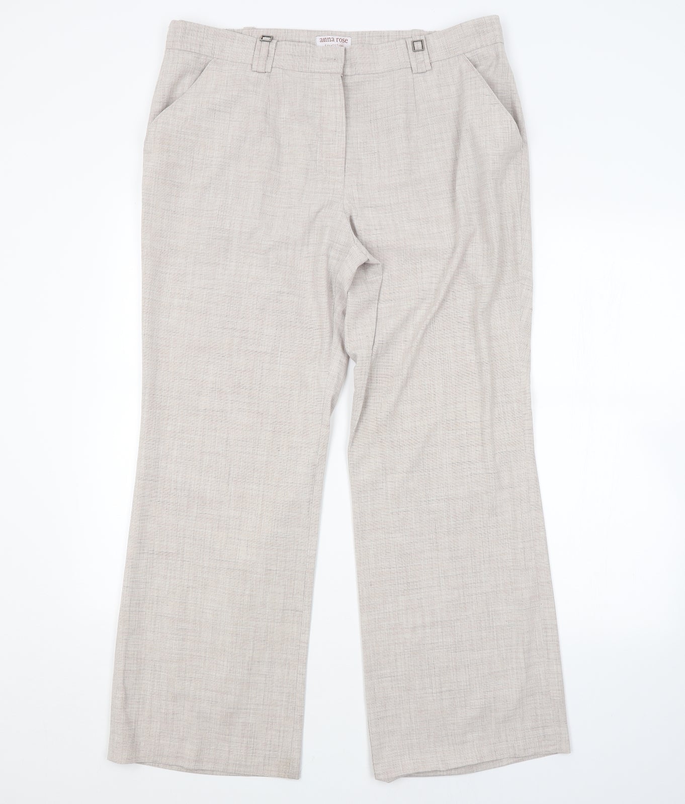 ANNA ROSE Womens Beige   Trousers  Size 18 L29 in