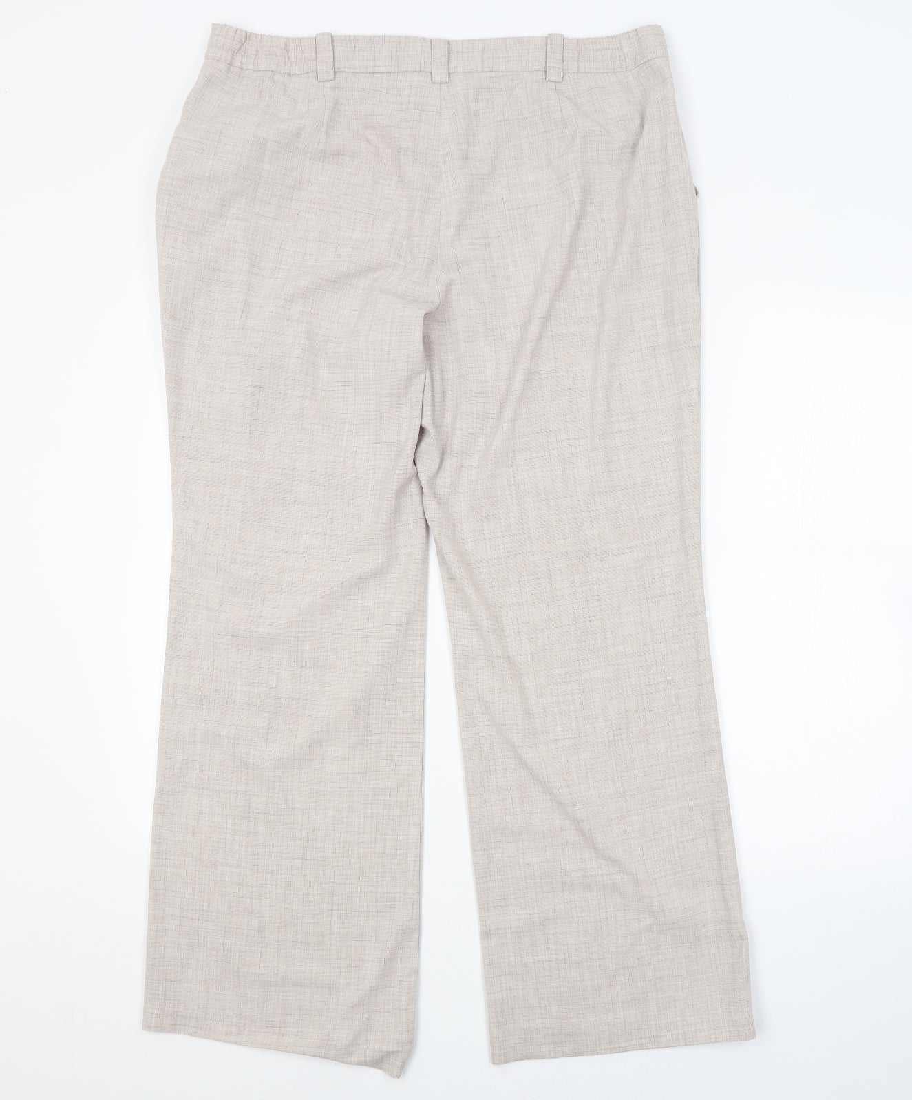 ANNA ROSE Womens Beige   Trousers  Size 18 L29 in