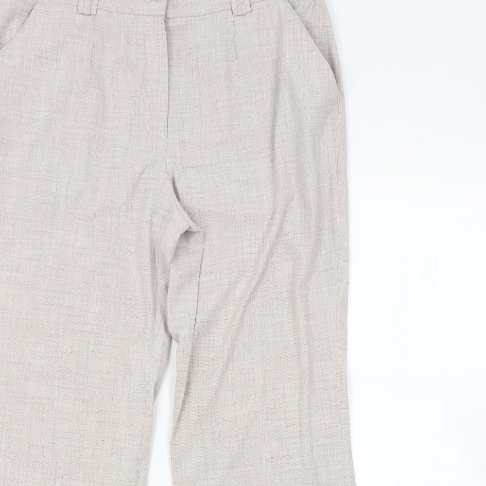 ANNA ROSE Womens Beige   Trousers  Size 18 L29 in