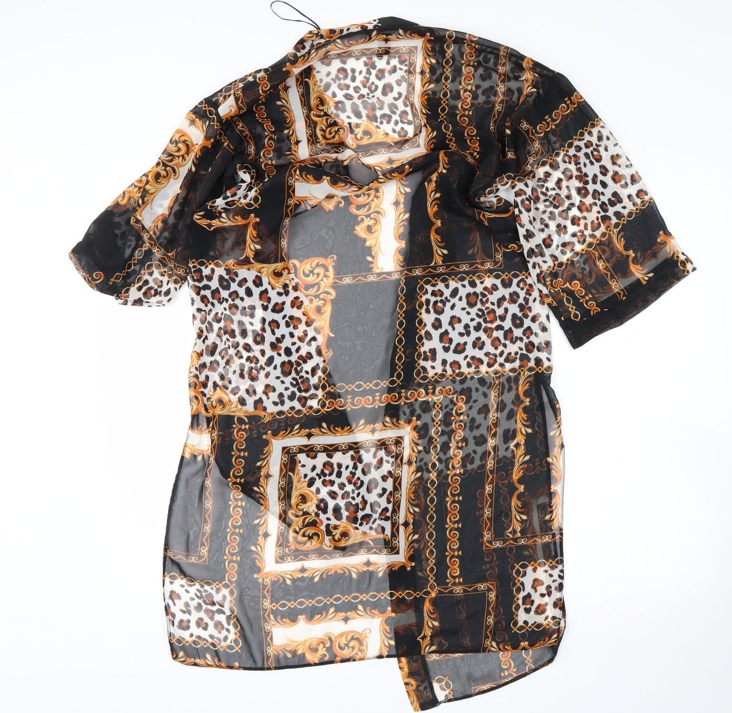 New Look  Womens Multicoloured Animal Print  Wrap Blouse Size S