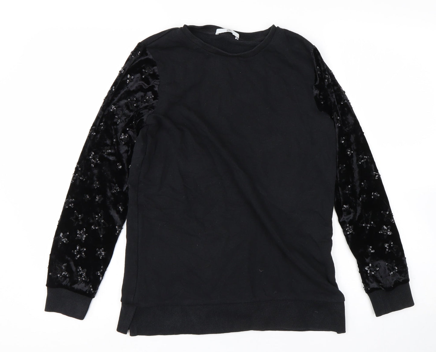 M&S Girls Black   Pullover Jumper Size 11-12 Years