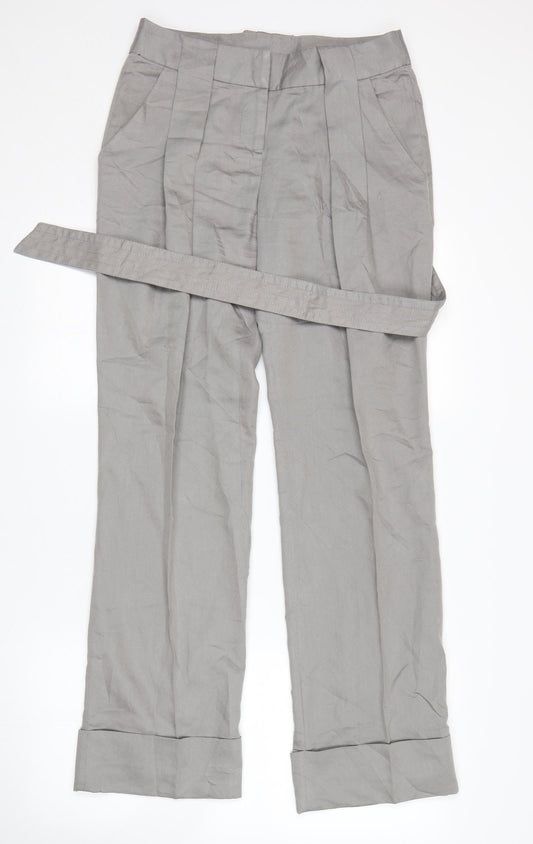 Top Secret Womens Grey   Trousers  Size 8 L30 in