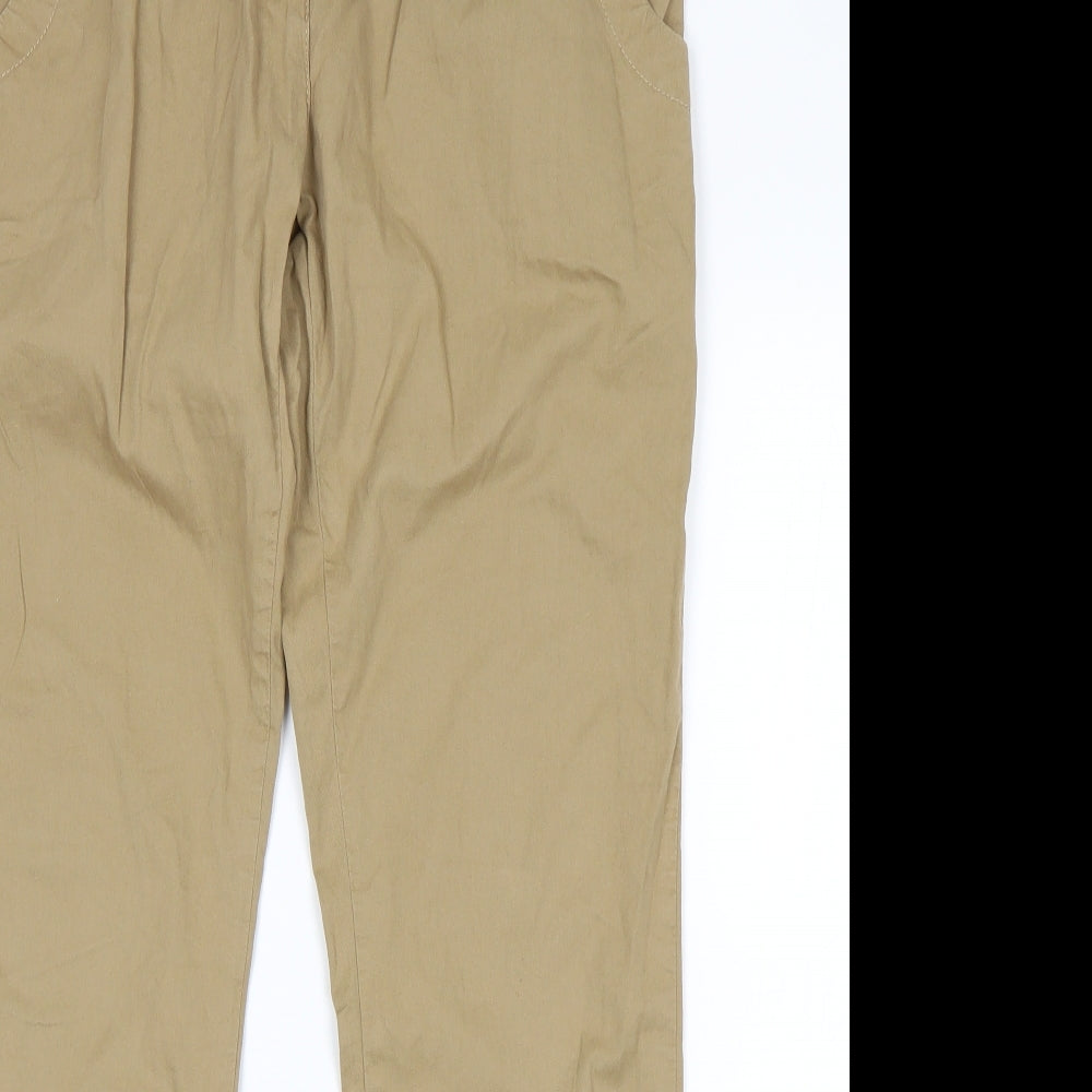 Internacionale Womens Beige   Chino Trousers Size 10 L30 in