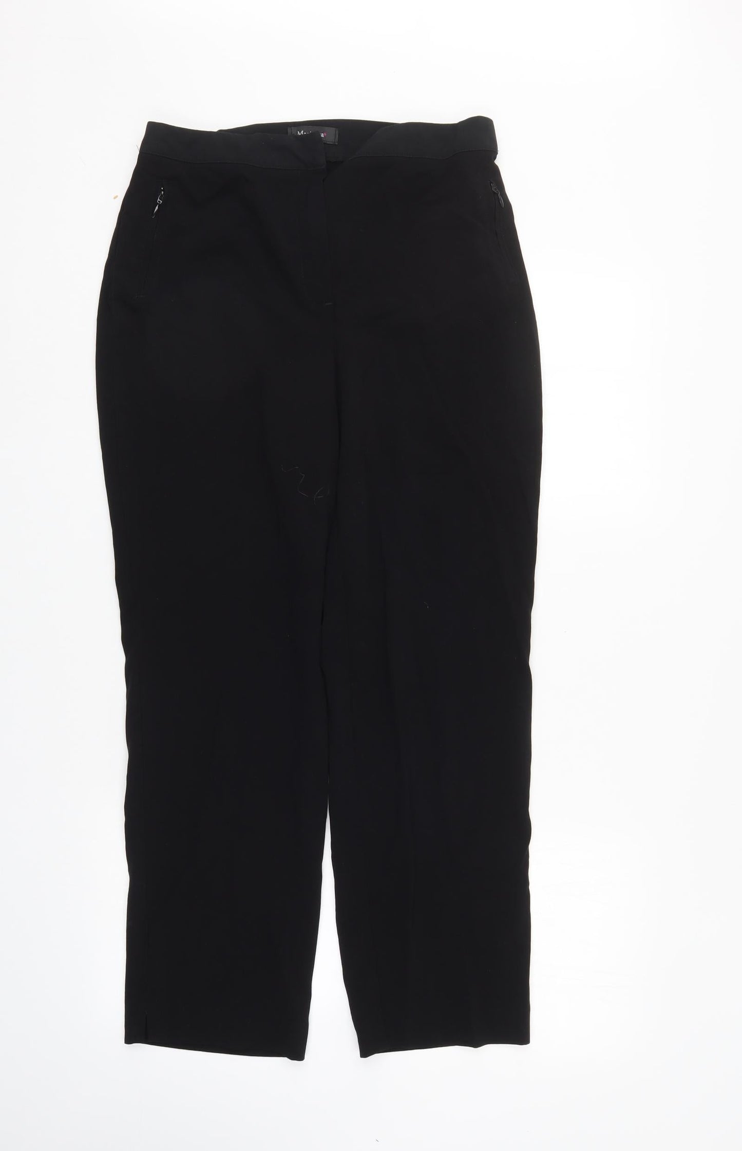 MARISOTA Womens Black   Trousers  Size 12 L27 in