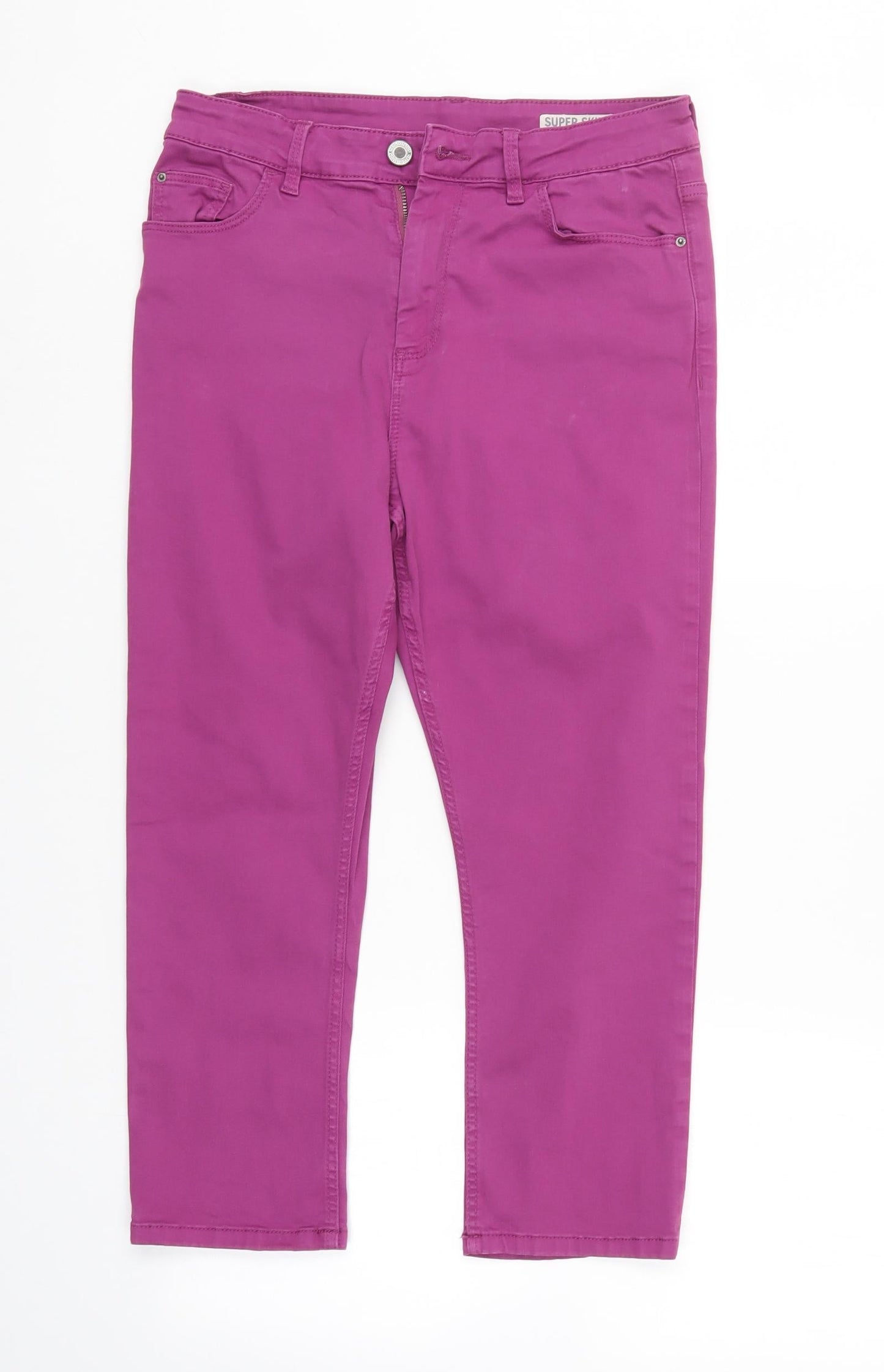 M&S Womens Purple  Denim Skinny Jeans Size 10 L21 in