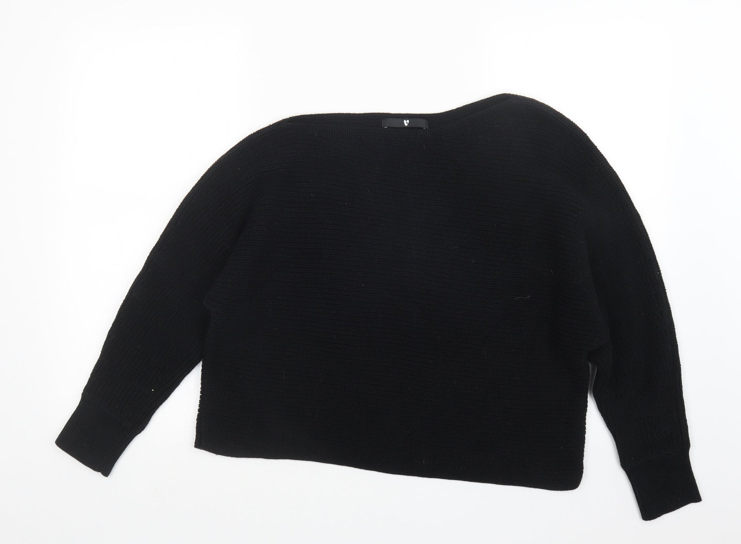Very Womens Black  Knit Pullover Jumper Size 14