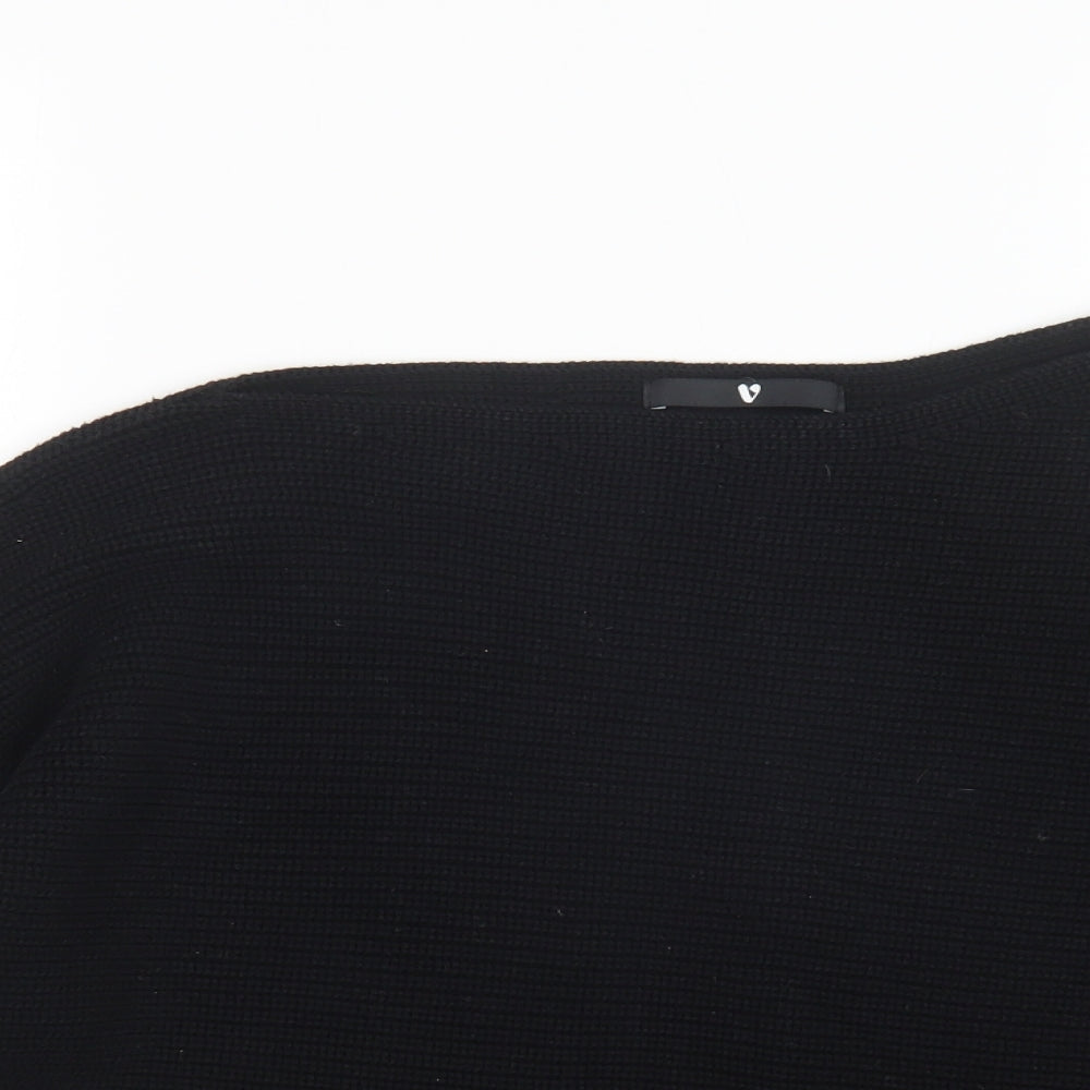 Very Womens Black  Knit Pullover Jumper Size 14