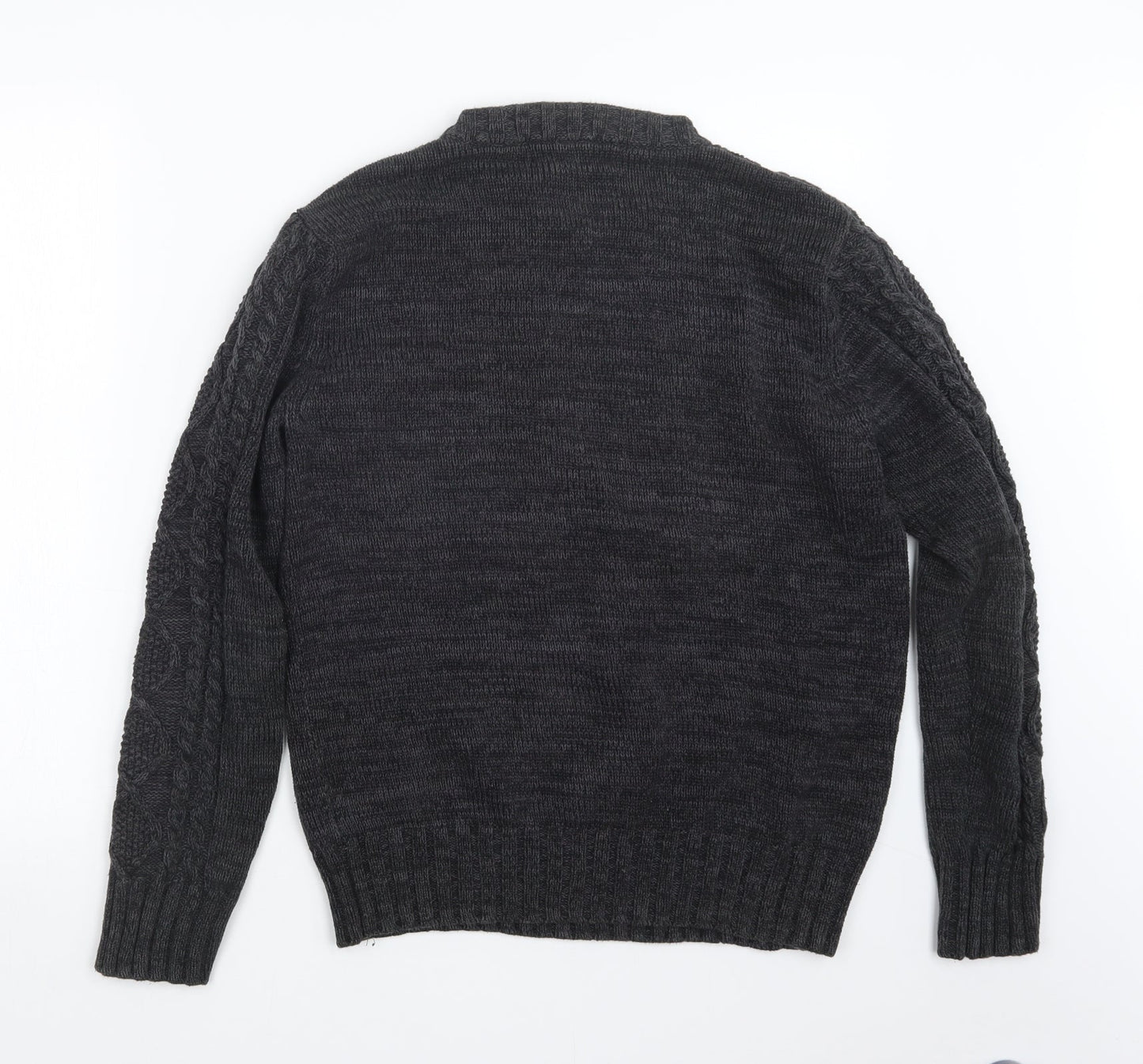 H&M Womens Grey  Knit Pullover Jumper Size S