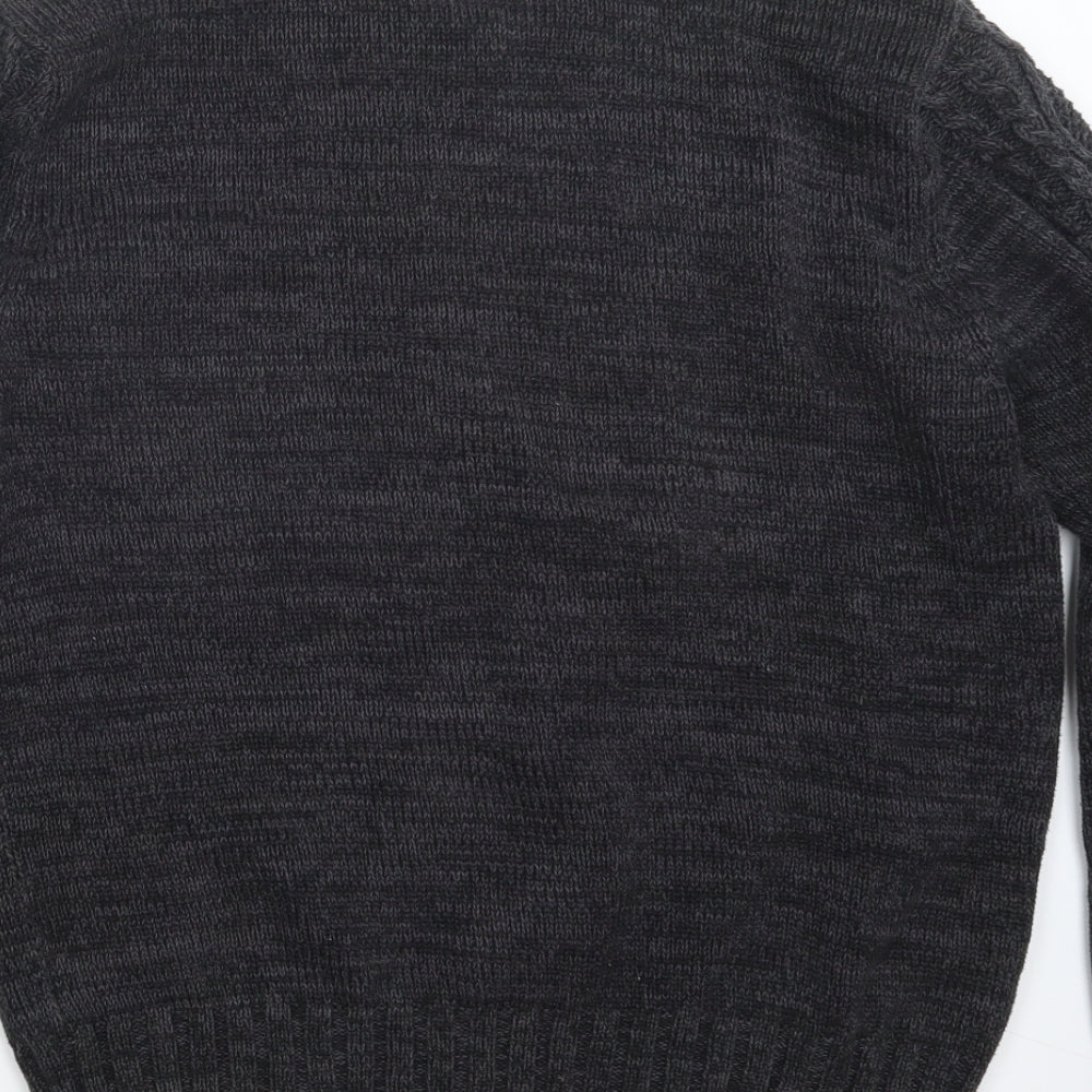 H&M Womens Grey  Knit Pullover Jumper Size S