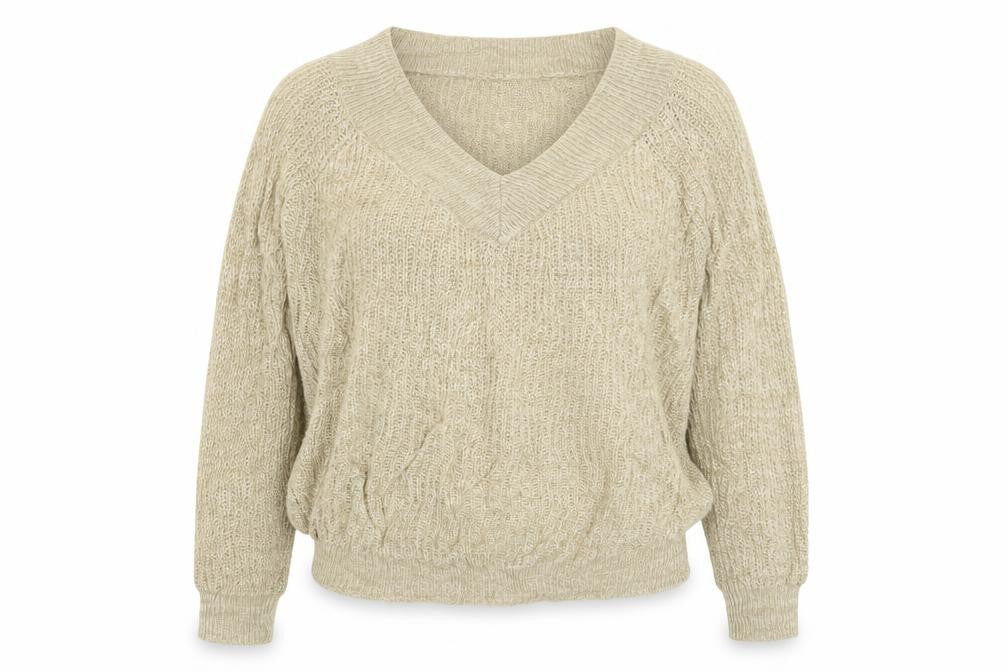 SheIn Womens Beige  Knit Pullover Jumper Size M
