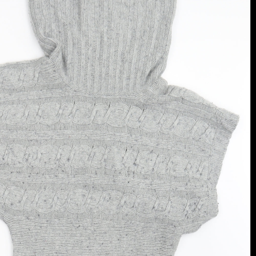 Matalan Womens Grey  Knit Pullover Jumper Size 10