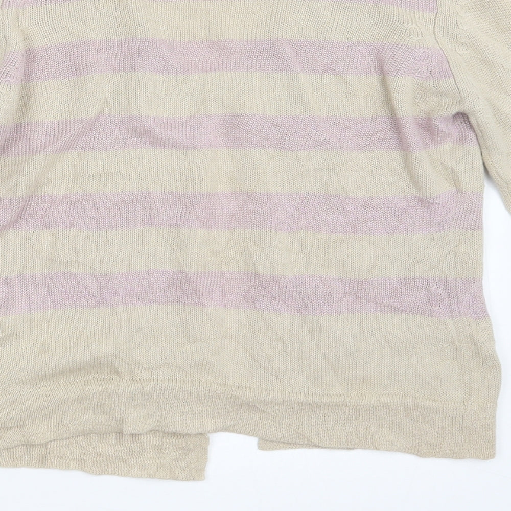 Autograph Womens Beige  Knit Cardigan Jumper Size S