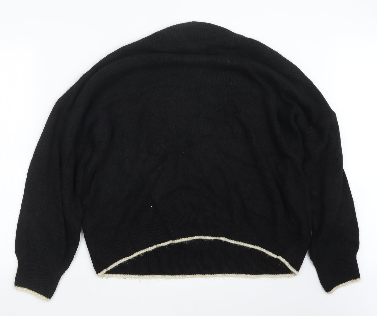 NEXT Womens Black  Knit Pullover Jumper Size XL