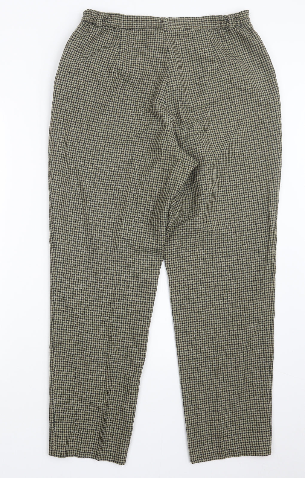 Preworn Womens Beige Check  Trousers  Size 30 in L28 in
