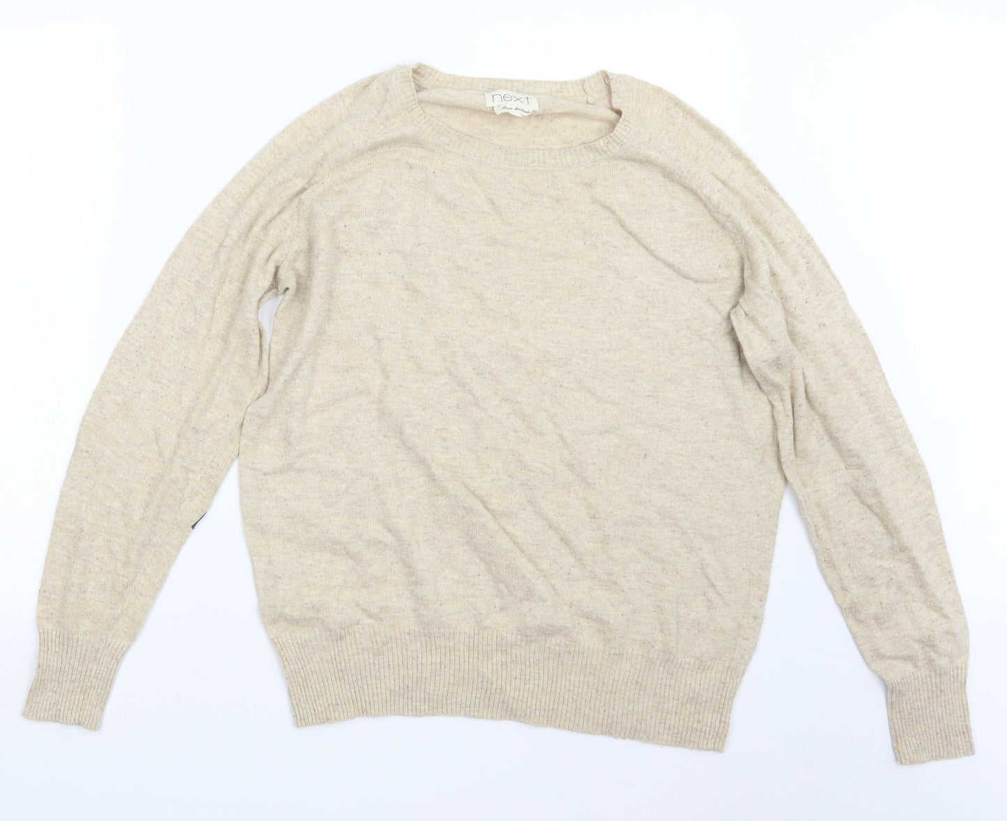 NEXT Womens Beige  Knit Pullover Jumper Size 16