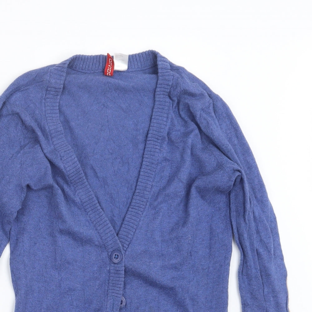 Divided by H&M Womens Blue  Knit Cardigan Jumper Size 6