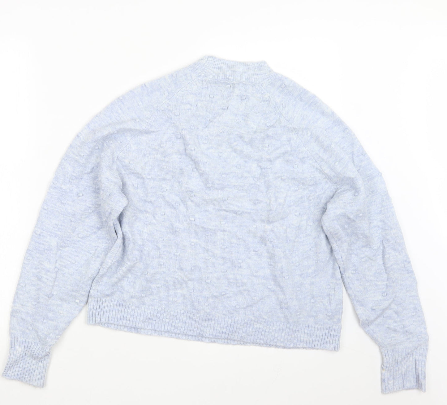 Mango Womens Blue  Knit Pullover Jumper Size S