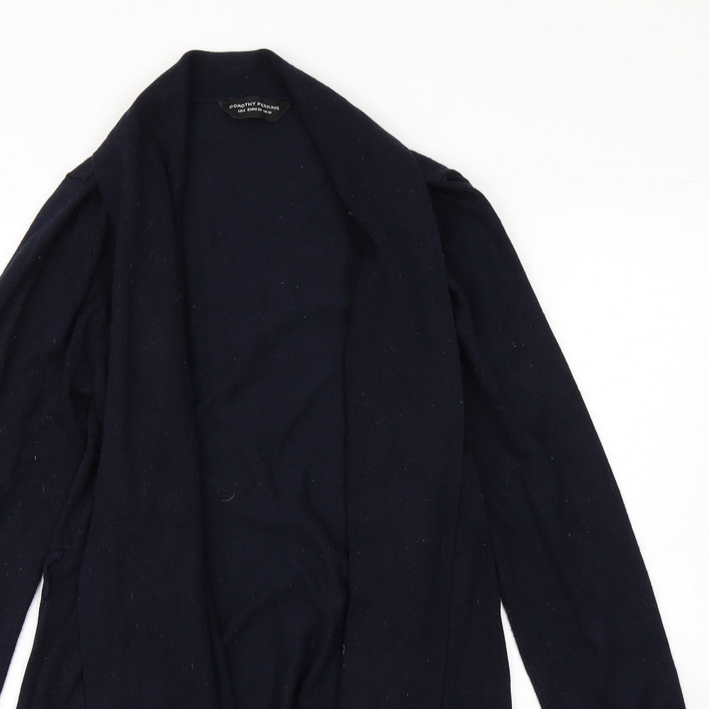 Dorothy Perkins Womens Blue  Knit Cardigan Jumper Size 10