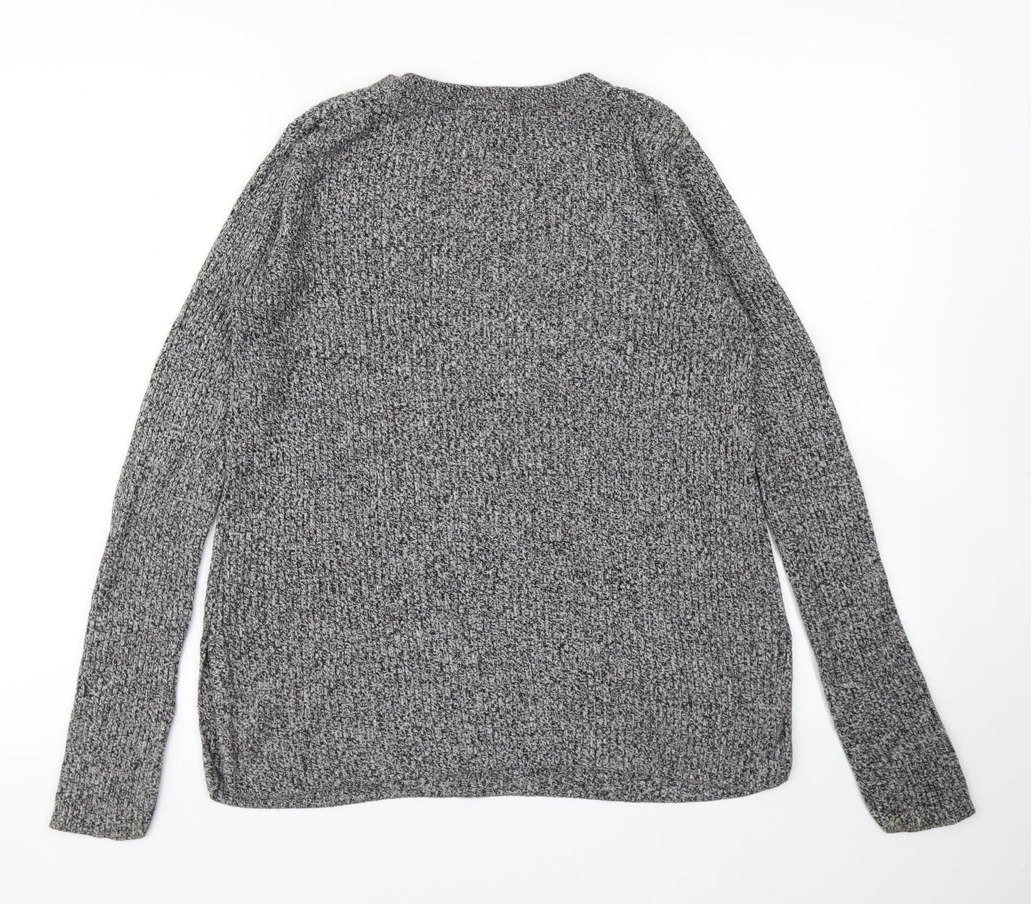 H&M Womens Grey  Knit Pullover Jumper Size S