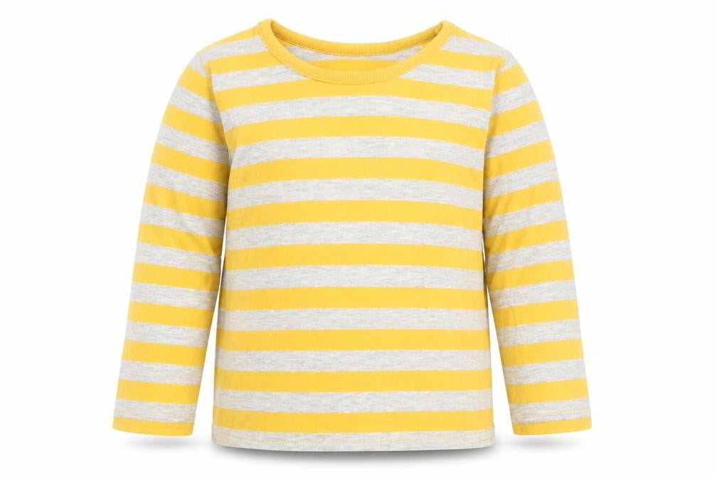 George Boys Yellow Striped  Basic T-Shirt Size 12-18 Months