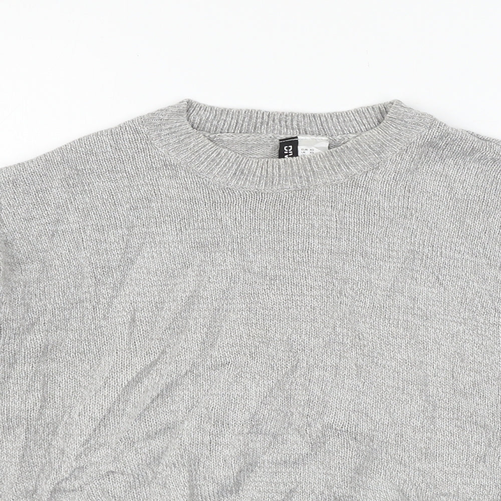 Divided by H&M Womens Grey  Knit Pullover Jumper Size XS