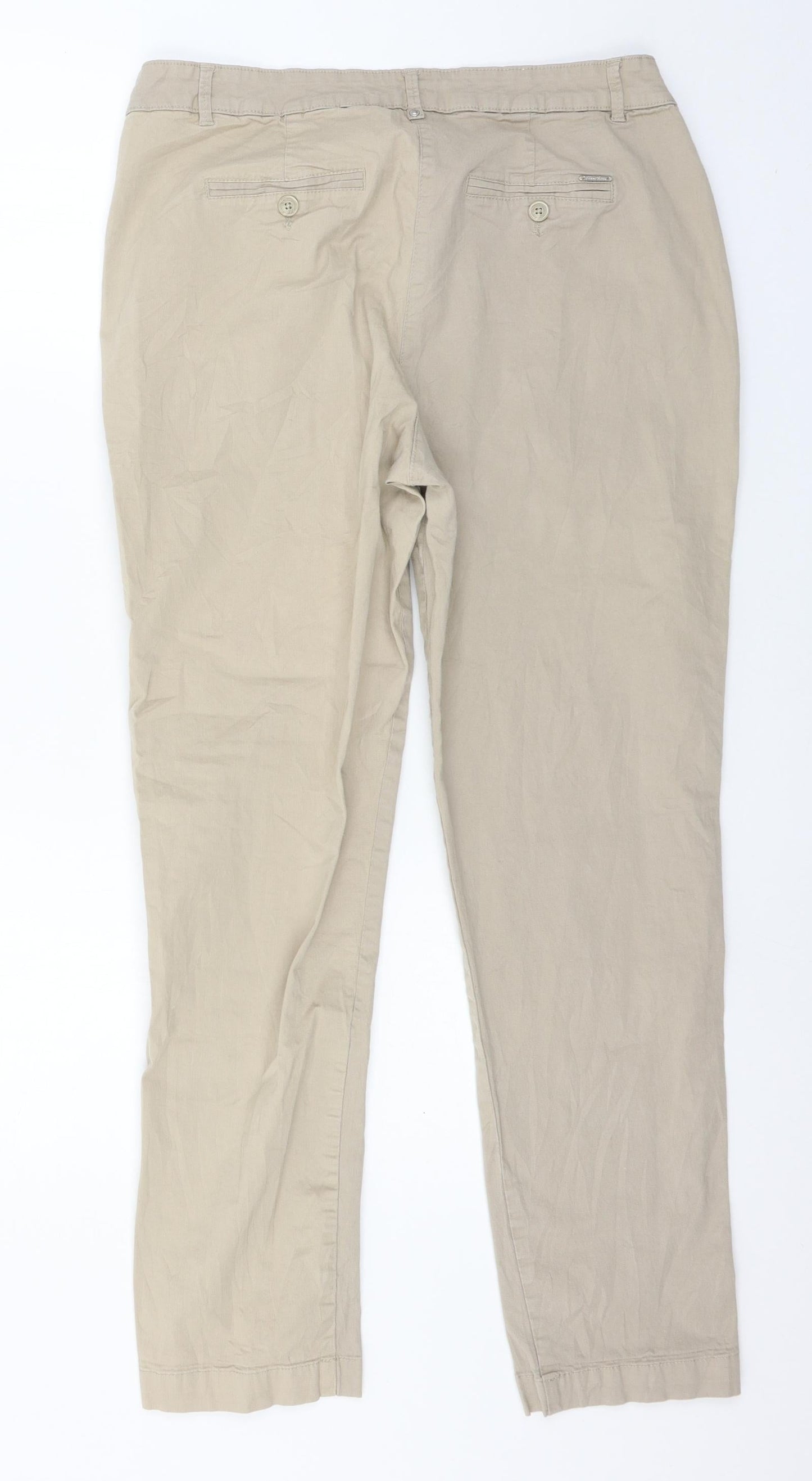 C&A Womens Brown   Trousers  Size 14 L29 in